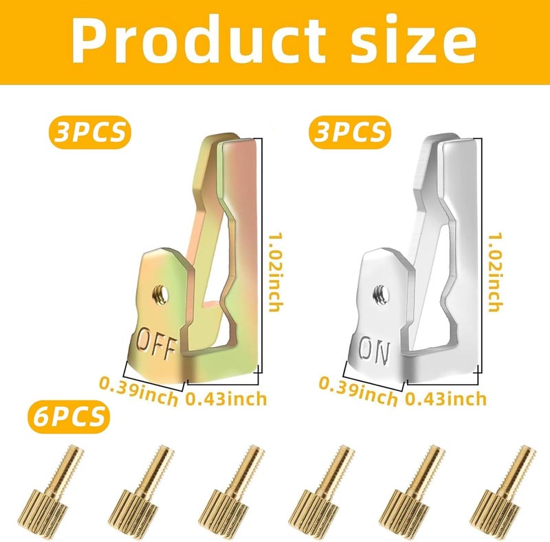 Pretwad 6 PCS Time Switch Replacement Trippers Kit Compatible with Intermatic 156T1978A for T100 Series Clock Dial Trippers Timers Intermatic Timer Parts, Pool Timer On Off Clip Parts - Image 2